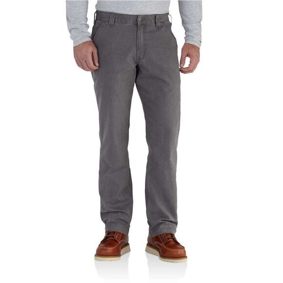 Carhartt Rugged Flex Relaxed Fit "Gravel" Canvas Work Pants 44 x 32 Men's - Picture 1 of 15